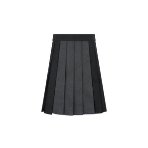 Little Parni – Two-Tone Pleated Skirt | Grey