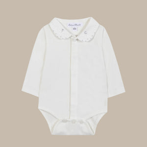 Tartine et Chocolat Mocha Collar Bodysuit