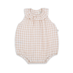 1+ in the family Corfu Romper Soft Cotton Baby One Piece Outfit Button Closure Design