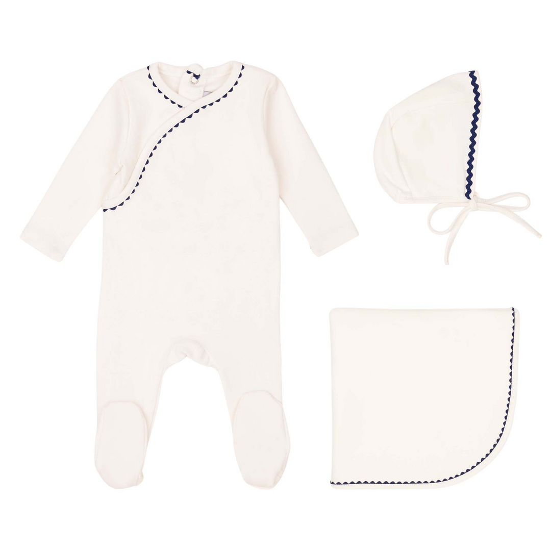 Mini label | Classic Ric Rac Set - White/Blue