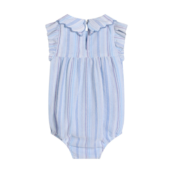 Limonana Colonial Blue Striped Romper