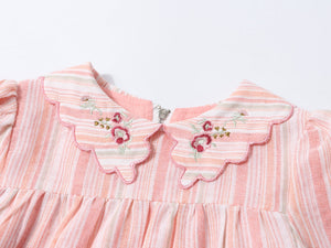 Limonana Colonial Blush Striped Dress