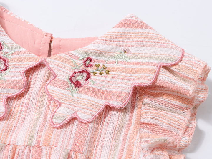 Limonana Colonial Blush Striped Romper