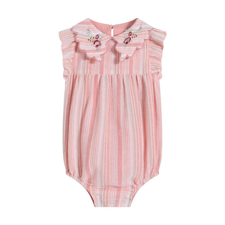 Limonana Colonial Blush Striped Romper