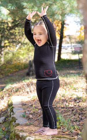 Bee & Dee Black Contrast Ribbed Loungewear