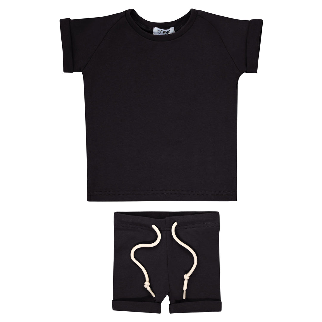 Crew Kids Black Sweat Set