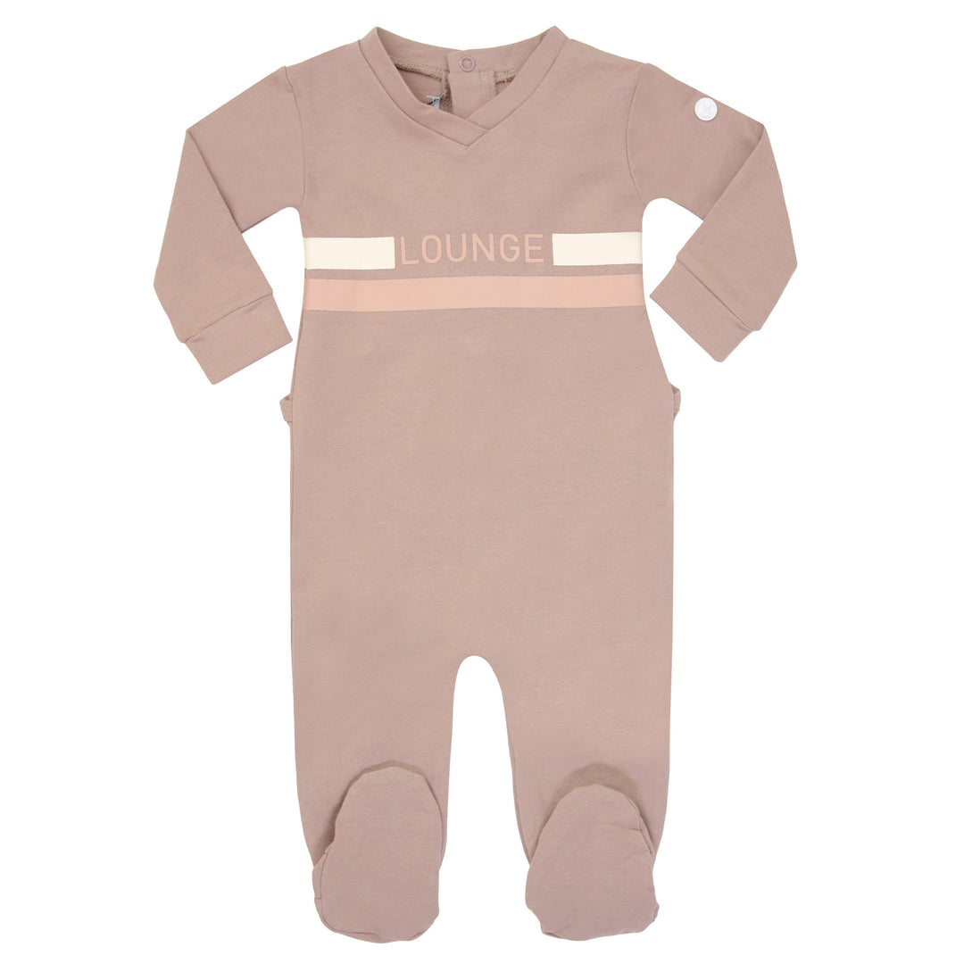 Crew Kids Blush Sports Stripe Footie