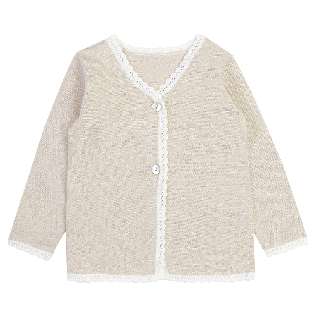 Kipp Baby Stone Scallop Edge Cardigan