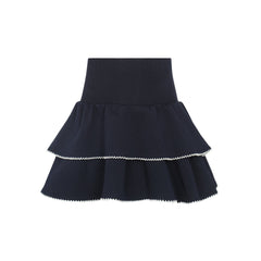 Little Parni - Blue Milano Tiered Skirt | K212