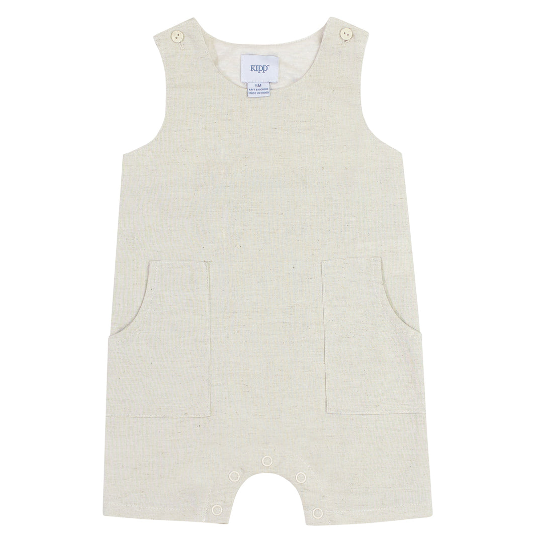 Kipp Stone Linen Button Romper
