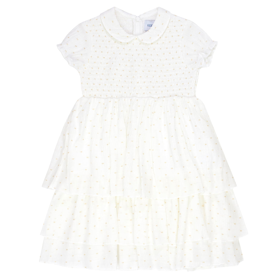 Kipp Smocked Spot Dress
