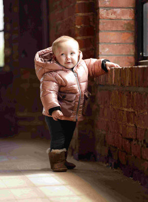 Cozy Coop Warm Winter Puffer Coat, Mauve Style: J-2348