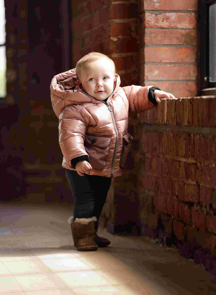 Cozy Coop Warm Winter Puffer Coat, Mauve Style: J-2348