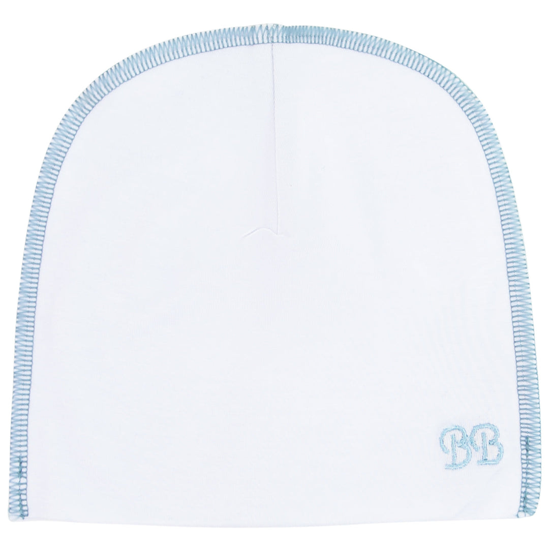 bandeau bebe dusty blue stitch modal beanie