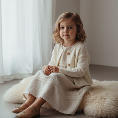 Teddy & Minou Elegant Cream Cardigan