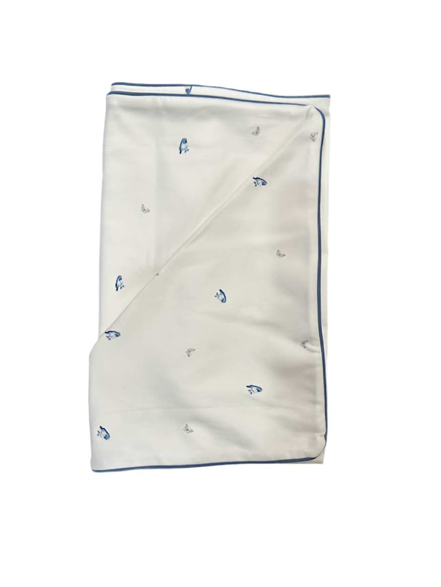 BUTTERFLY BIRDS PRINT BLANKET