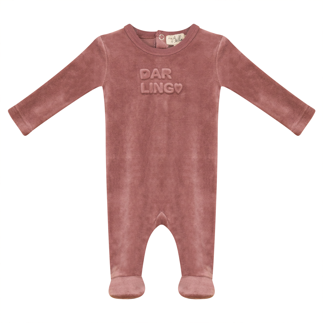 Bebe Bella Rose Bumped Up Print Footie