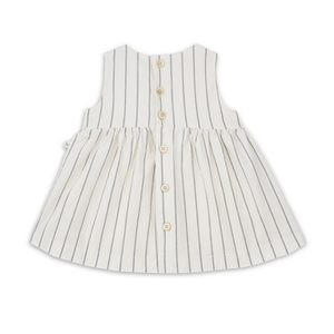 1+ in the family Off White Dress Soft Cotton Girls Dress Lightweight Elegant Design