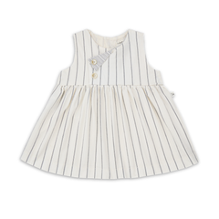 1+ in the family Off White Dress Soft Cotton Girls Dress Lightweight Elegant Design