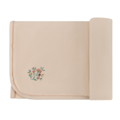 Ely’s & Co Pink Floral Embroidered Muslin Swaddle Boutique Newborn Toddler Girl Traditional Heirloom Nursery Wrap