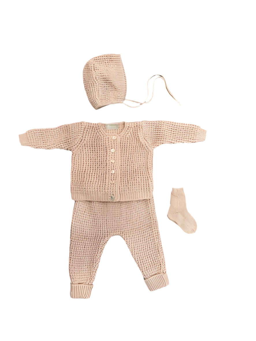 Carmina Anemone Cardigan 3 Pc Set + Booties