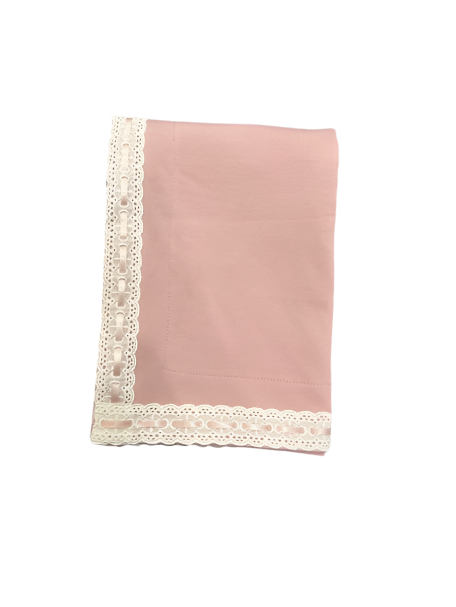 EYELET TRIM BLANKET