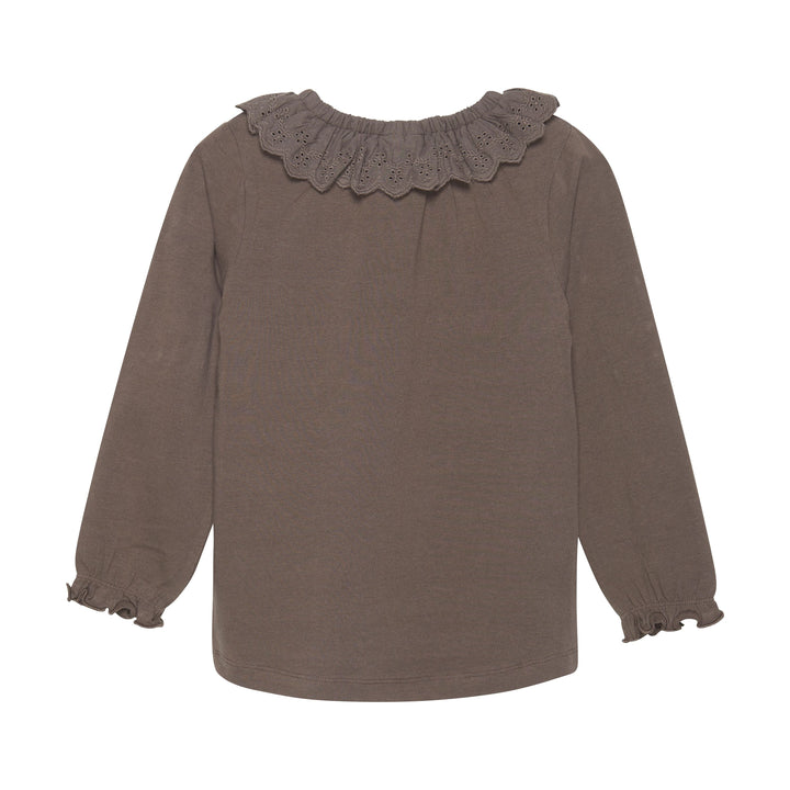 En Fant Collar ls Blouse Brown