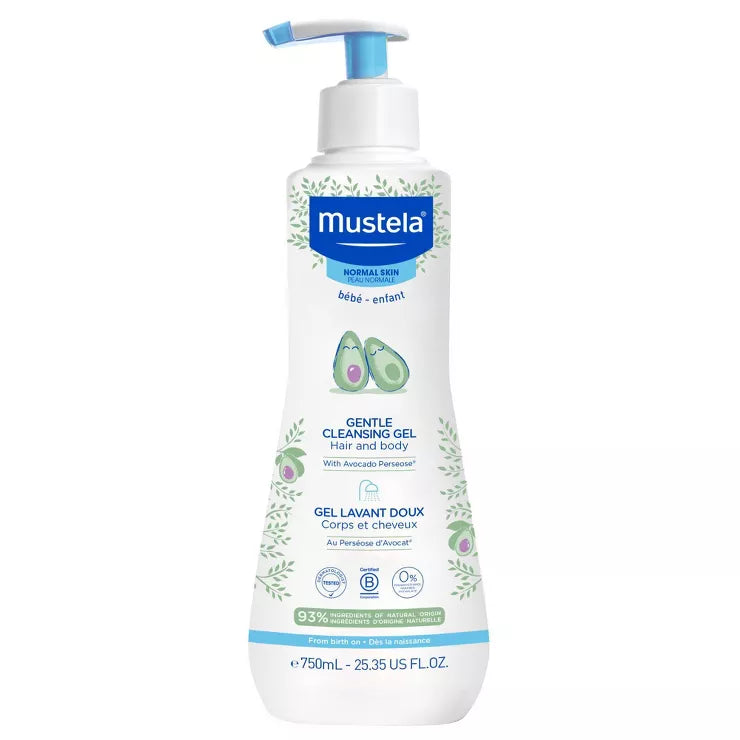 Mustela Gentle Cleansing Gel, Baby Hair and Body Wash