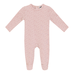 Whipped Cocoa Pink Star Print Modal Footie