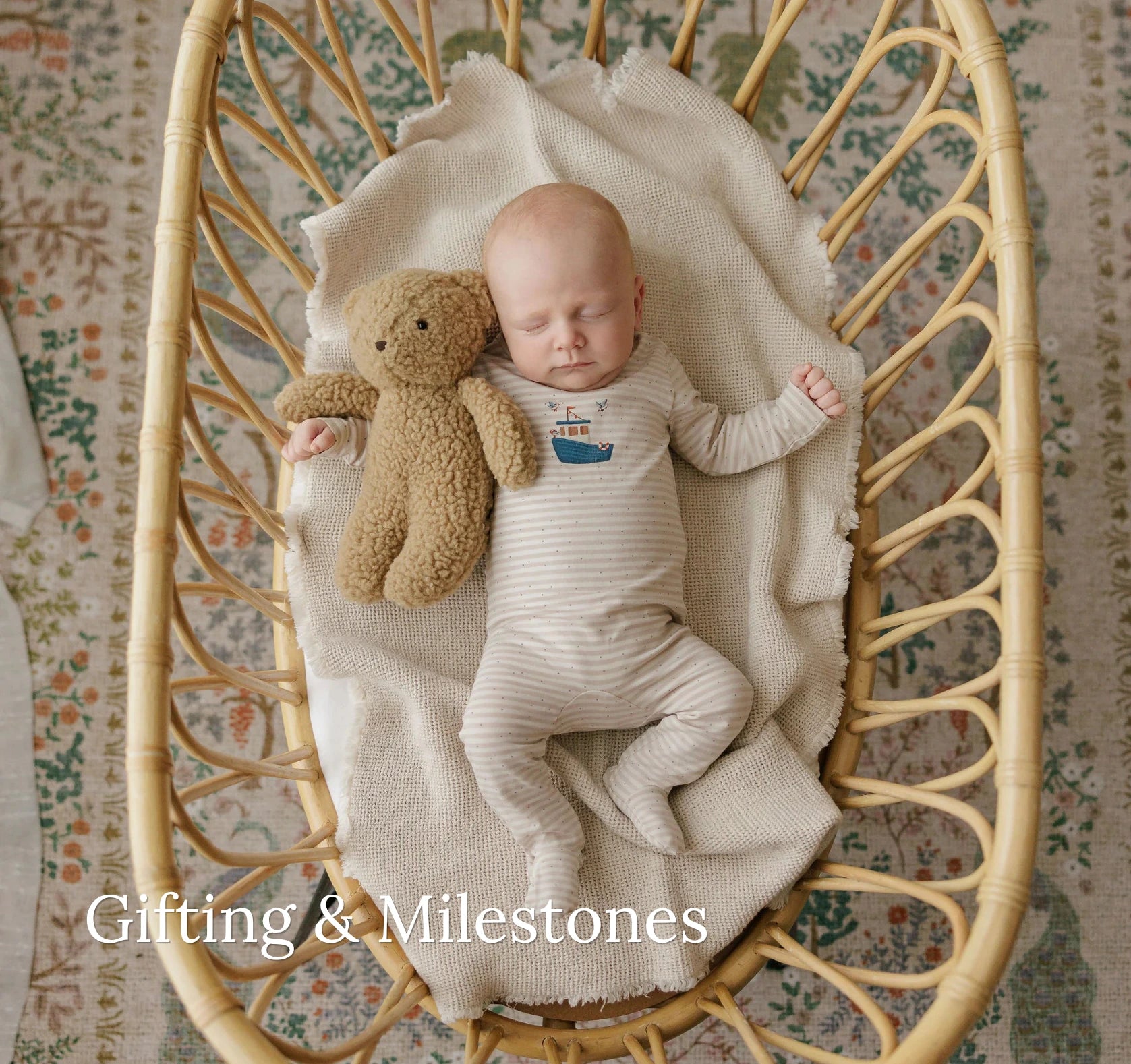 Baby sleeping on a crib