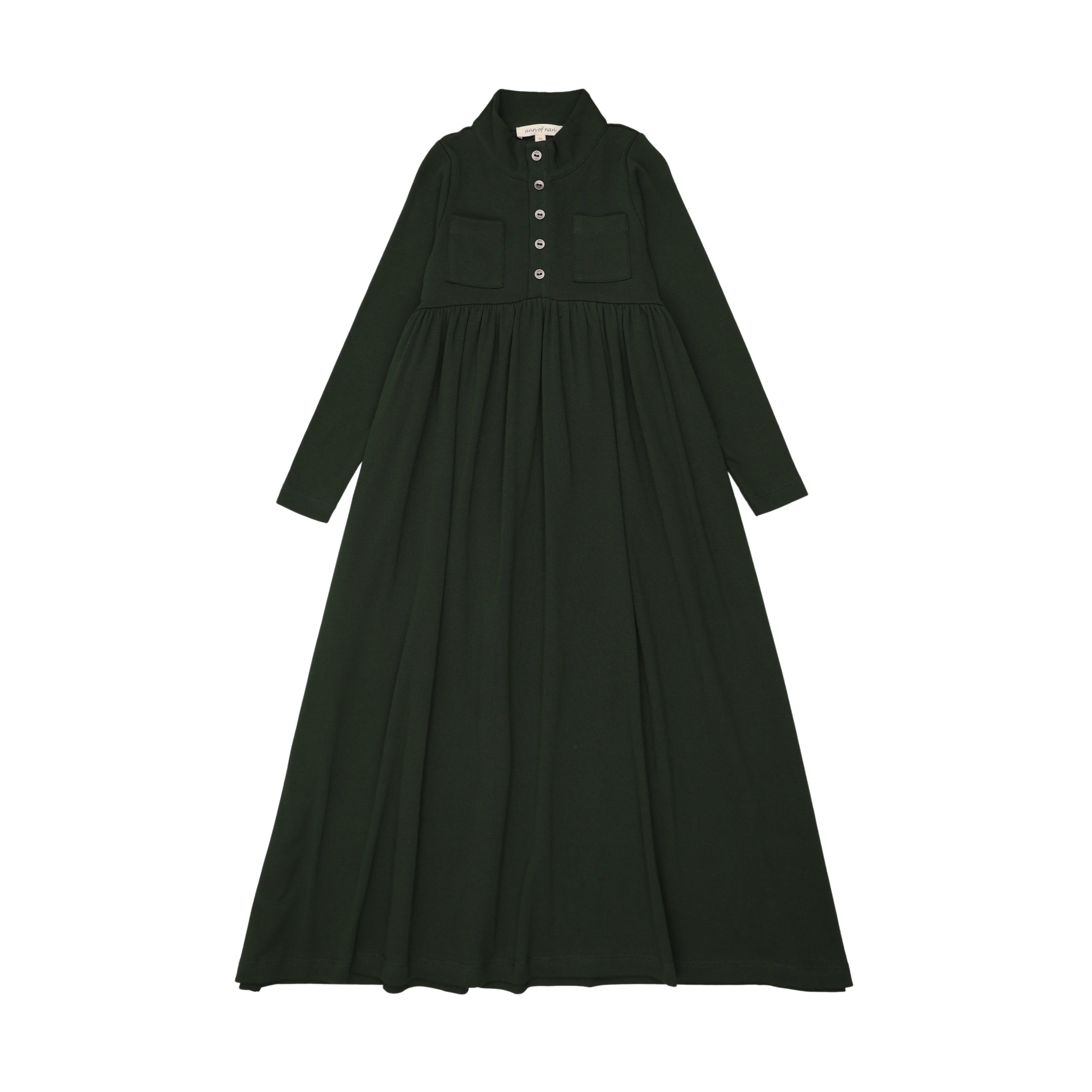 girls dress with long sleeves on a white background