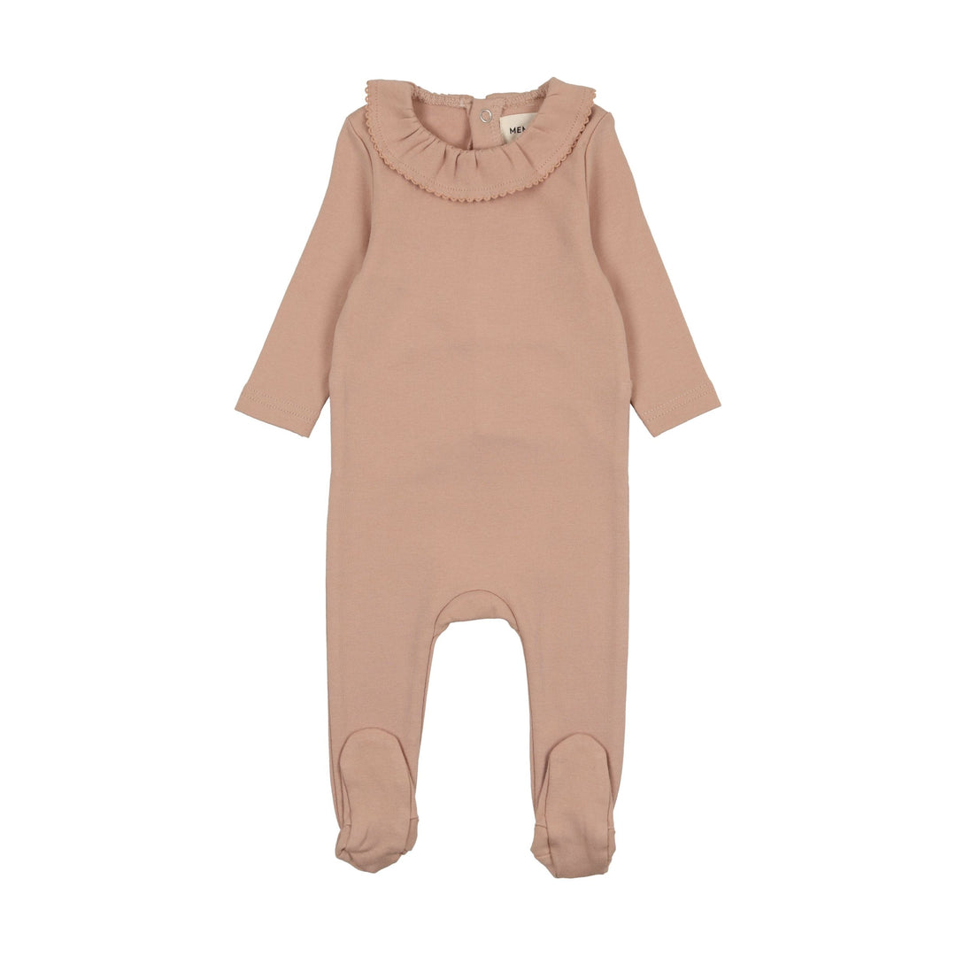 Mema Knits Pink Girls Base Footie