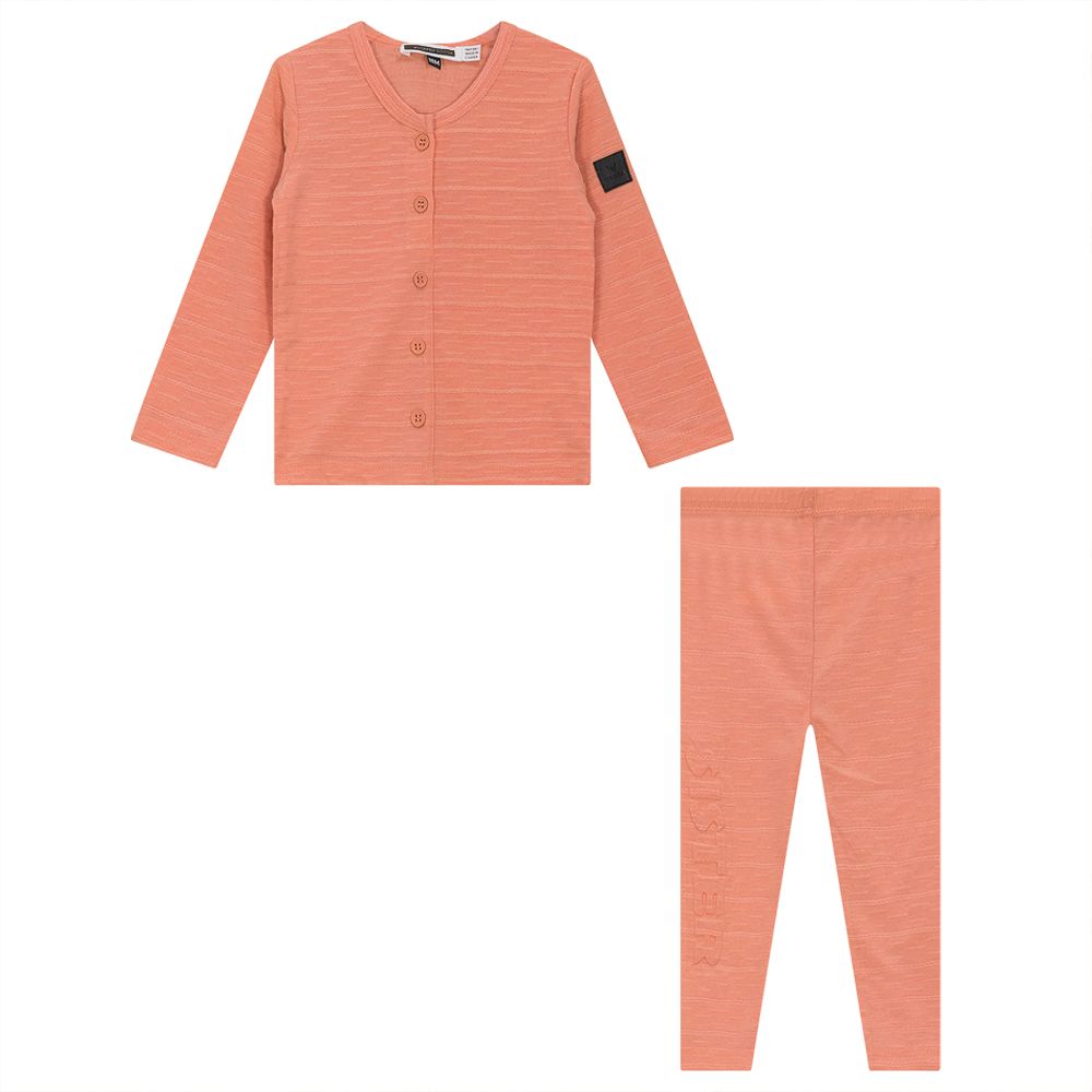 Whipped Cocoa Pink Grandpa Style Girls Pjs