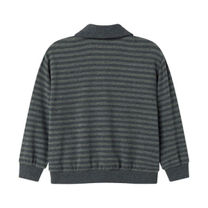 Striped sweater on a white background