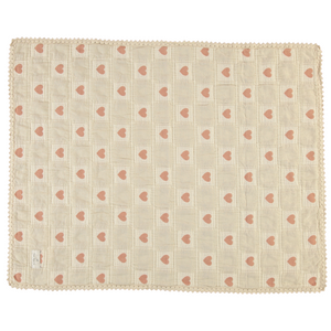 Bebe Organic Heart Mauve Patchwork Pillowcase