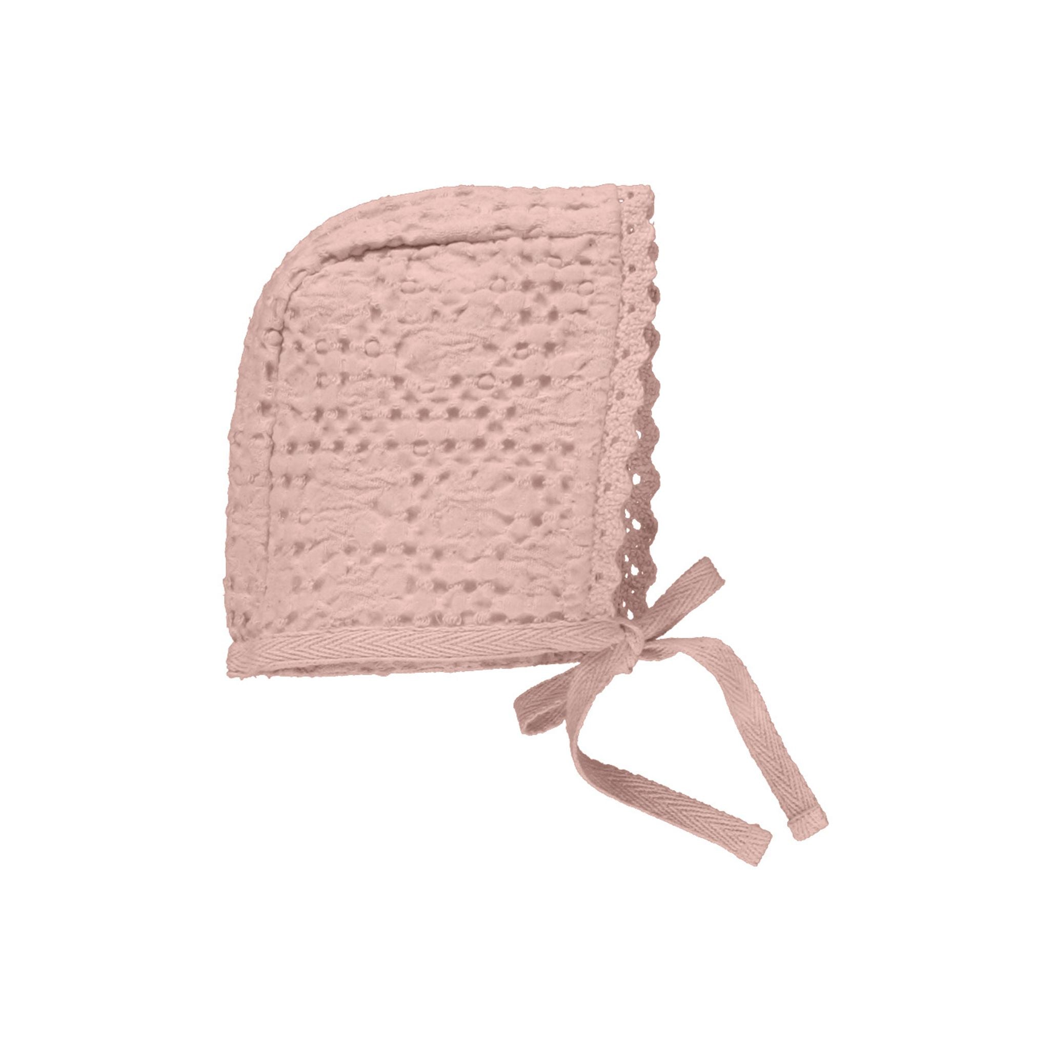 Bebe Organic Blush Waffle Jacket + Bonnet
