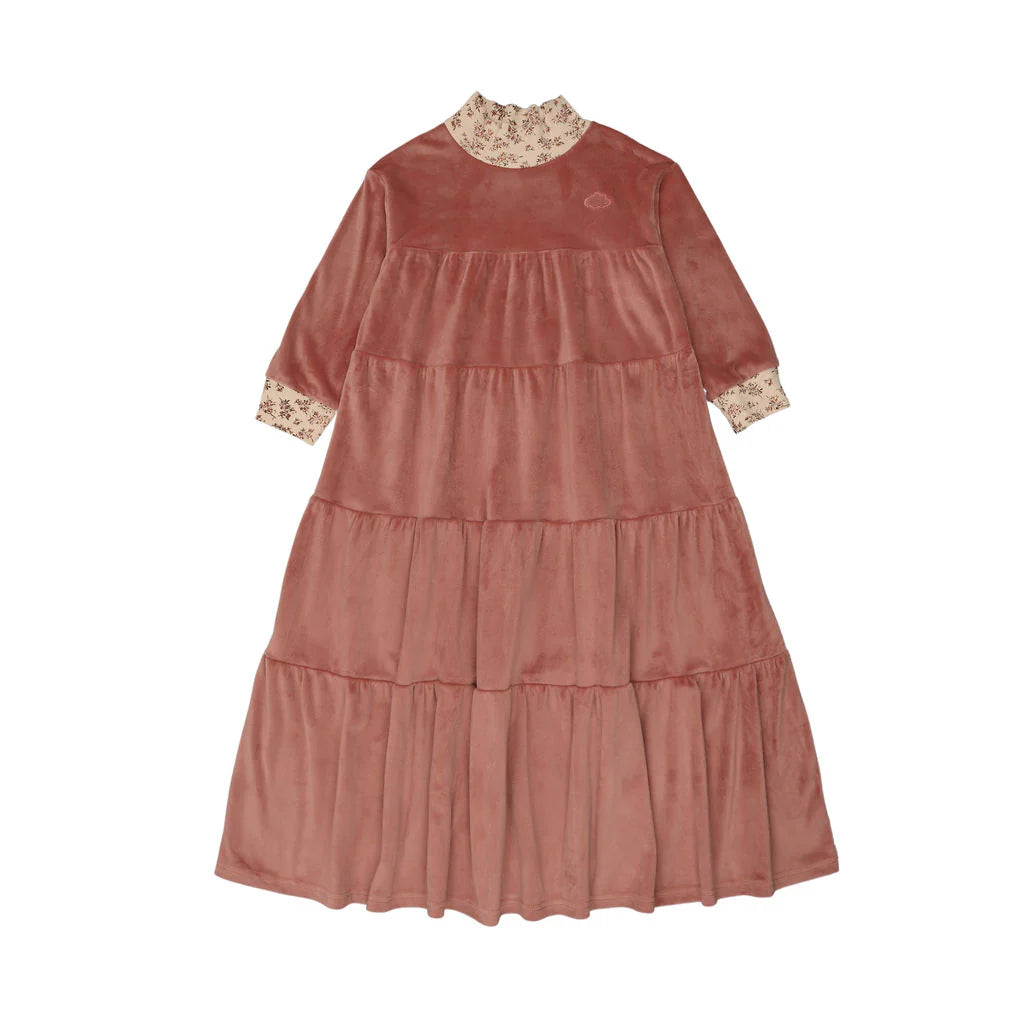 Pouf Dusty pink Velour Robe