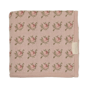 Peluche Bebe – Floral Intarsia Knit Blanket