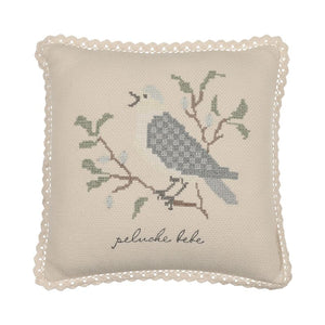 Peluche Bebe – Knit Cross Stitch Pillow