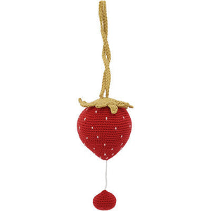 Crochet Strawberry Music Mobile