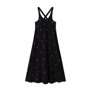 Ba & Na Girls Black Gauze Maxi Dress