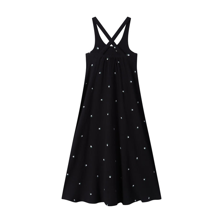 Ba & Na Girls Black Gauze Maxi Dress