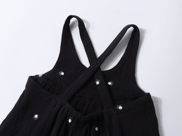 Ba & Na Girls Black Gauze Maxi Dress