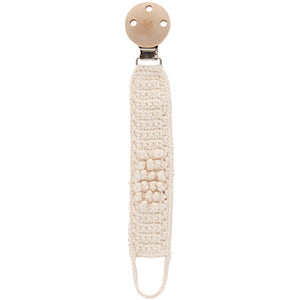 Crochet Pacifier Clip Organic Cotton