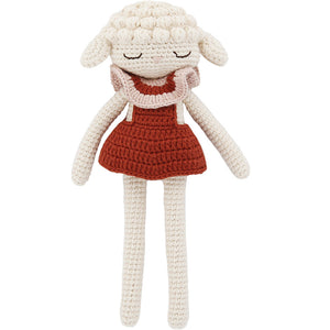 Striped Collar Crochet Lamb Organic Cotton