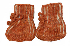 Hand Knit Ribbed Bootie