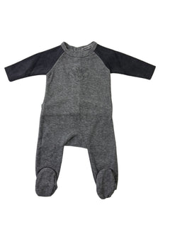 Little Lux Heather Combo Flower Footie