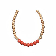 Lil Charms Rose Gold & Red Pearl Bracelet for Baby & Girls | Luxury Children's Jewelry
