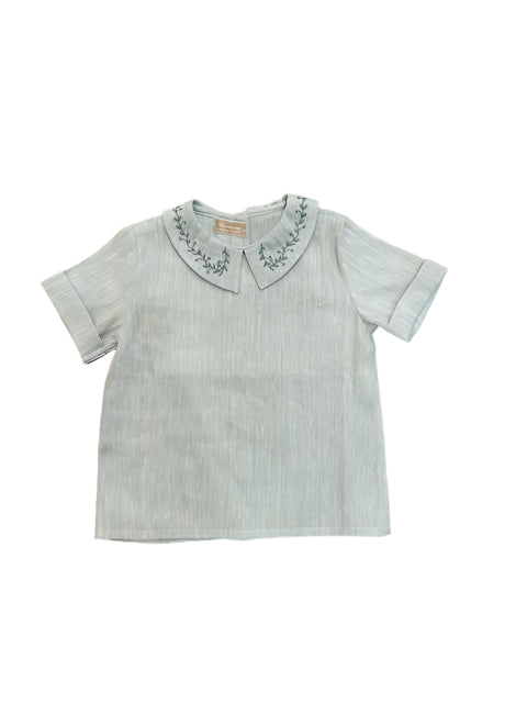 Carmina DK-49 Blue Shirt with Collar