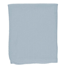 Light blue textured fabric square on a white background